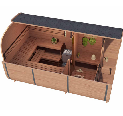 SAUNA EVOLUTION® Square Sauna Luxe Refresh 5