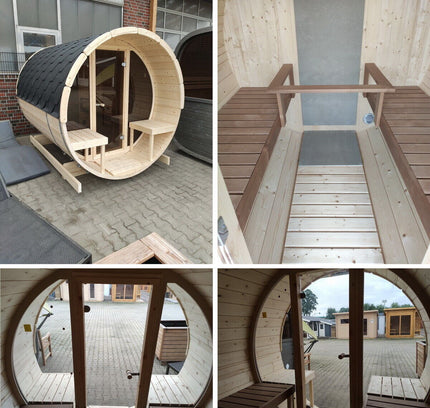 SAUNA EVOLUTION® Barrel Sauna Serenity Nature Air 7