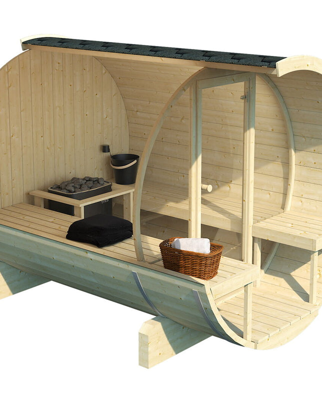SAUNA EVOLUTION® Barrel Sauna Serenity Nature Air 7