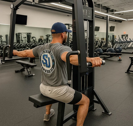 SFE Selectorized Pec Fly/Rear Delt Machine w/ 250lb weight stacks (New)