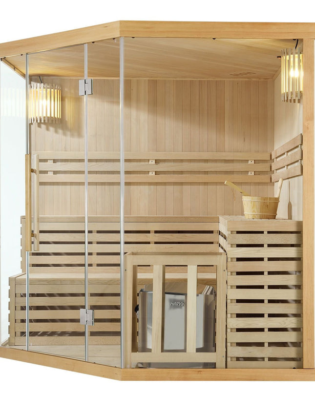 SAUNA EVOLUTION® 5-6 People Traditional Steam Sauna Room Luxury 1