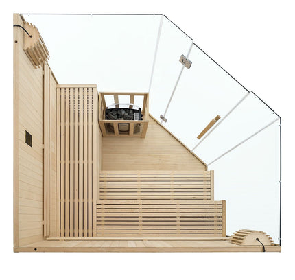 SAUNA EVOLUTION® 5-6 People Traditional Steam Sauna Room Luxury 1